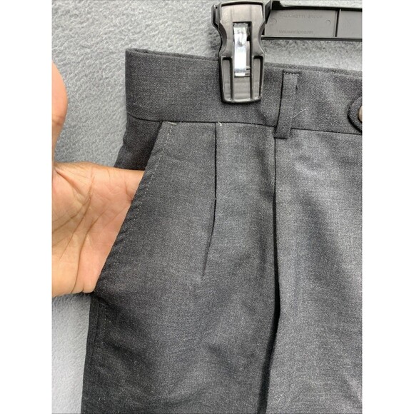 Eppe Amadeo Pants Mens 100% Worsted Wool Pleated Black Size 34 R X37 Business - Picture 10 of 15